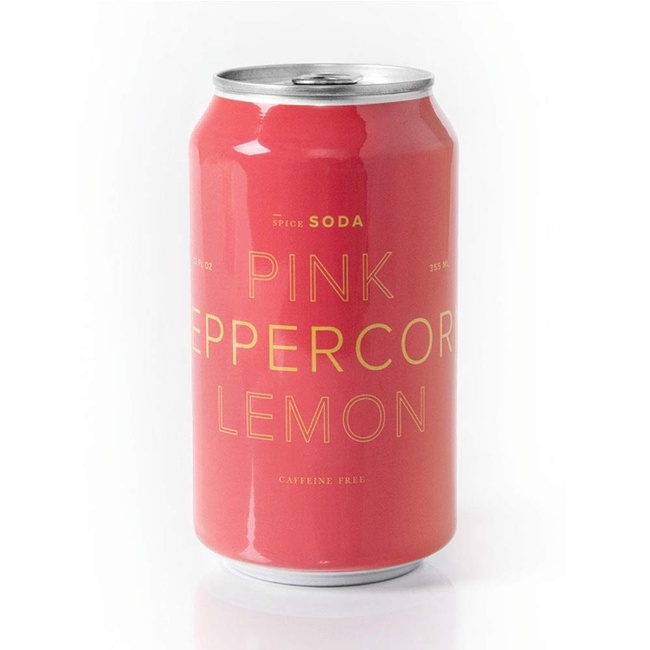 Order DONA Spiced Soda : Pink Peppercorn and Lemon food online from Bob's Kabobs store, Chicago on bringmethat.com