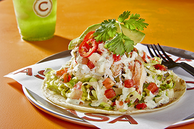 Order Dungeness Crab Taco food online from C Casa store, Napa on bringmethat.com