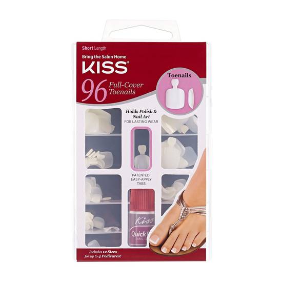 Order KISS Full-Cover Toenails Kit Short Length, 96CT food online from Cvs store, ONTARIO on bringmethat.com