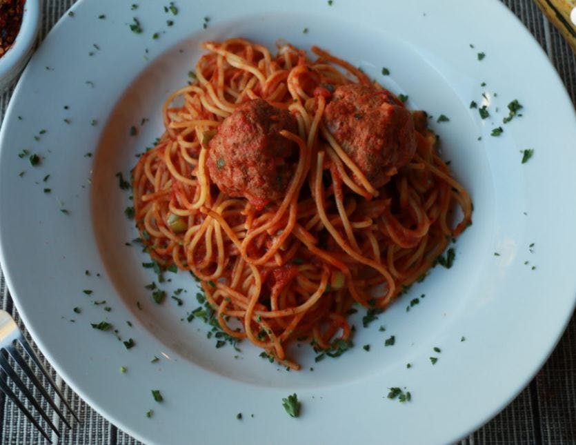 Order Spaghetti Meatballs - Pasta food online from Pasta Roma store, Los Angeles on bringmethat.com