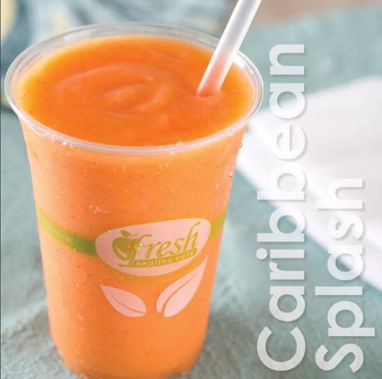 Order Caribbean Splash - Small (16 oz) food online from Fresh Healthy Cafe store, San Marcos on bringmethat.com