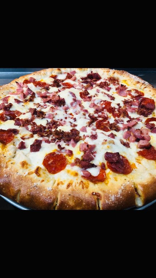 Order Meat Lover's Pizza - 12" food online from Alcamo Italian Restaurant & Brick Oven Pizza store, Richlandtown on bringmethat.com