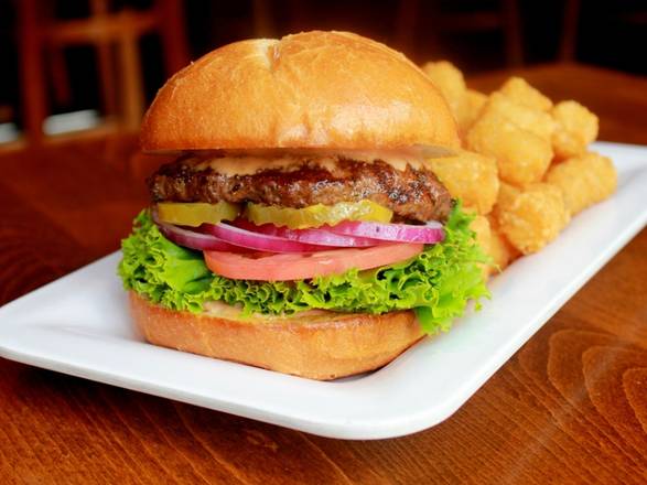 Order Hamburger food online from Blazing Onion store, Marysville on bringmethat.com