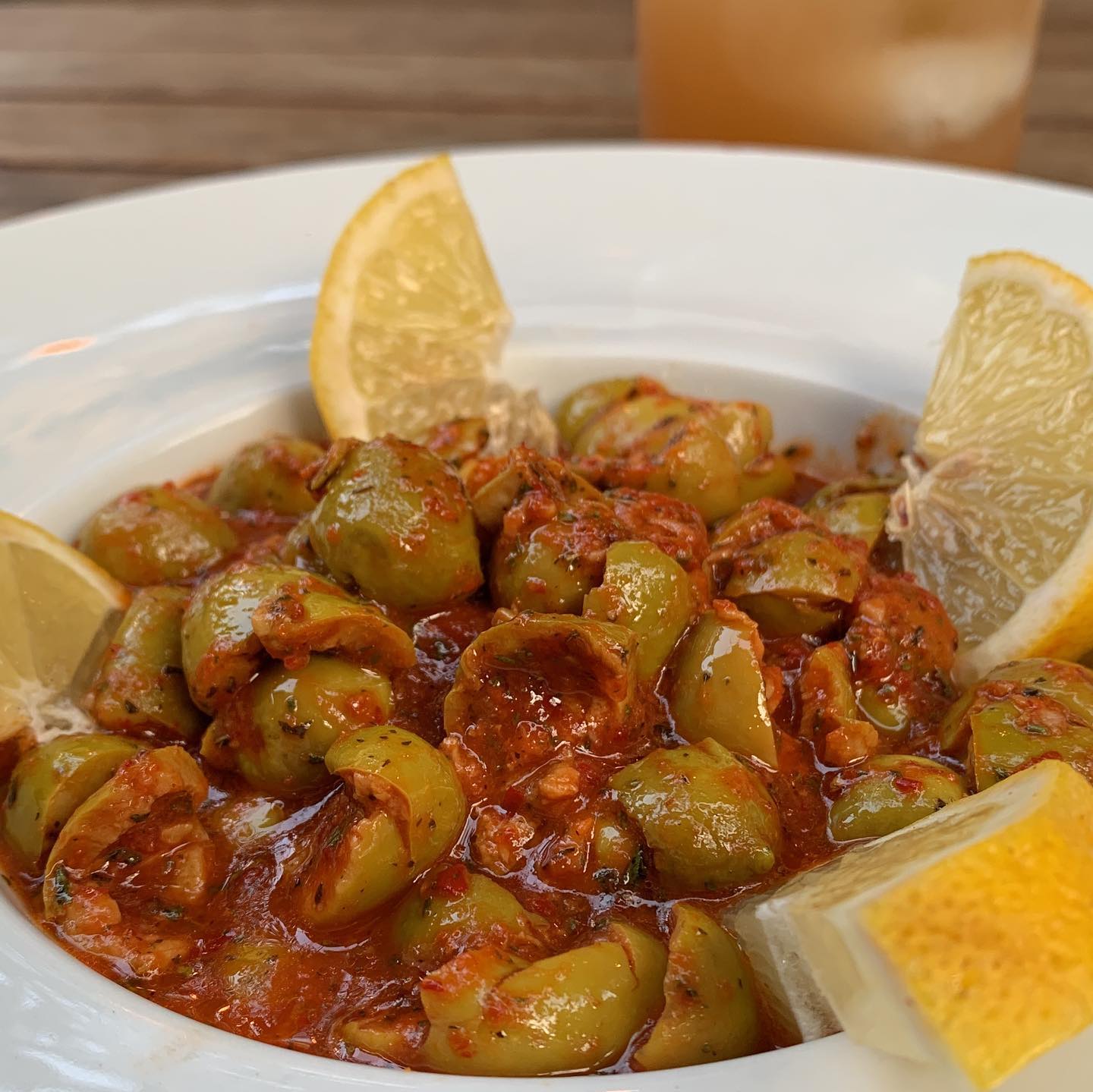 Order Spicy Olives food online from Mantee Cafe store, Los Angeles on bringmethat.com