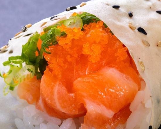 Order Salmon Truffle Hand Roll food online from SushiStop Culver City store, Culver City on bringmethat.com