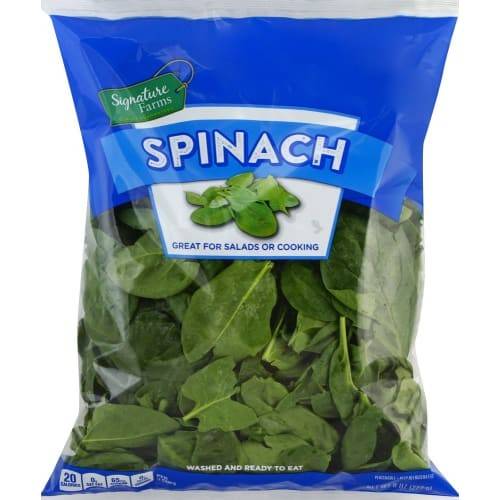 Order Signature Farms · Spinach (8 oz) food online from Albertsons store, Belgrade on bringmethat.com