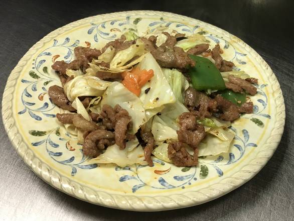 Order CN13. Spicy Pork With Cabbage 肉絲辣炒高麗菜 food online from Uncle Chen's Chinese Restaurant store, State College on bringmethat.com