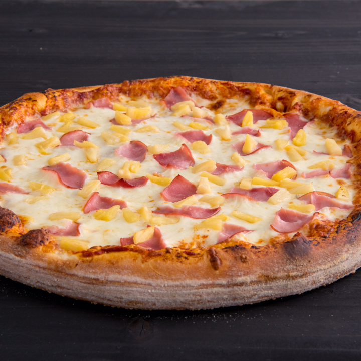 Order Thick Crust Hawaiian Pizza (12") food online from Pizzeria Bravo store, San Francisco on bringmethat.com