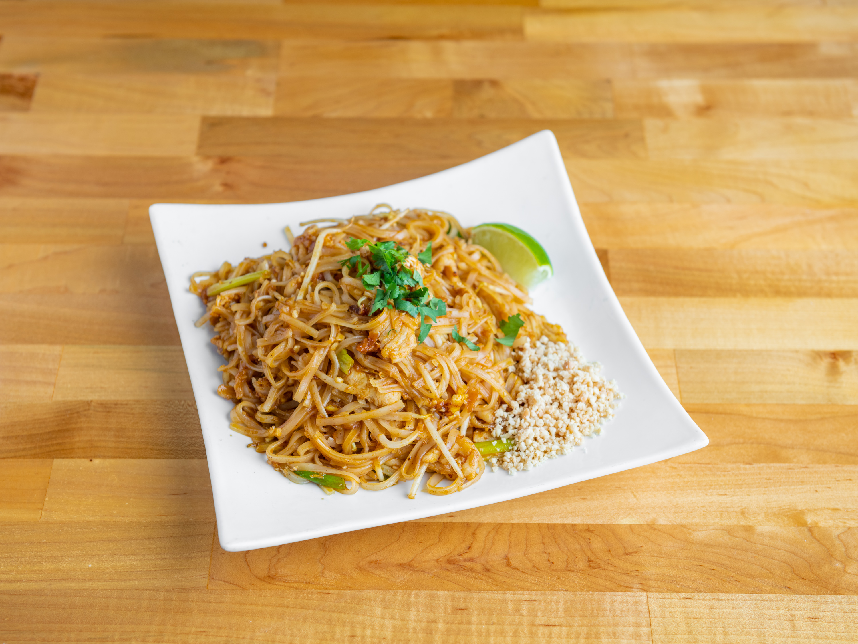 Order Pad Thai Lunch food online from Mint Thai Kitchen store, Houston on bringmethat.com
