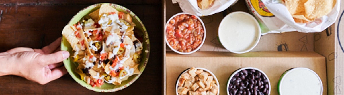 Order Nacho Kit food online from Moe Southwest Grill store, Willimantic on bringmethat.com