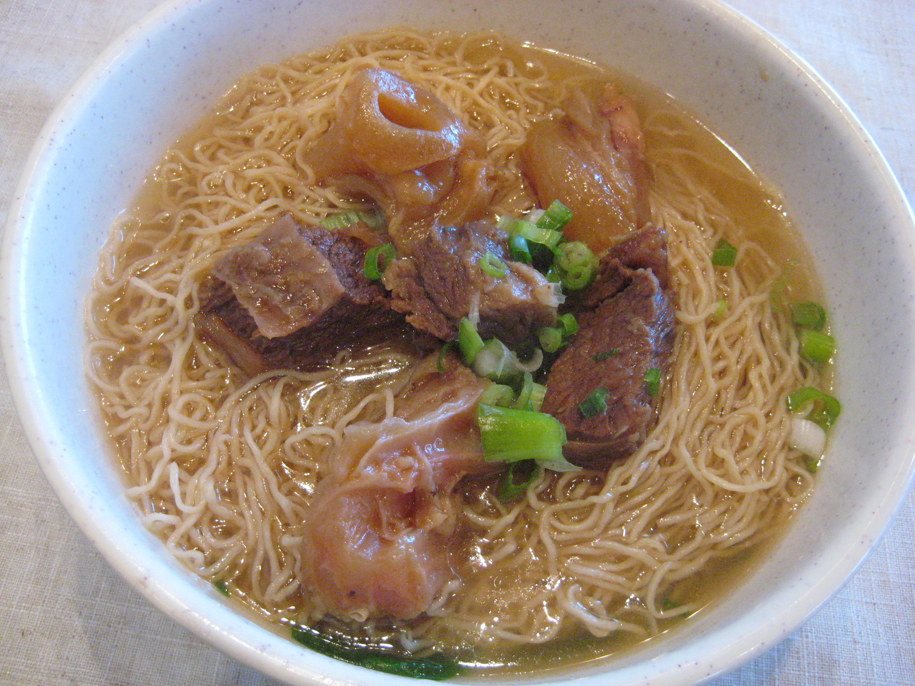 Order Beef Brisket Noodle Soup 牛腩湯麵 food online from Street Food Cafe store, San Mateo on bringmethat.com