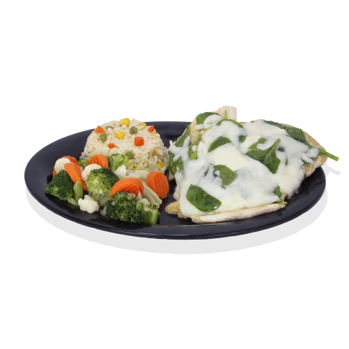 Order Spinach & Cheese Chicken Plate food online from Mas Natural store, Brownsville on bringmethat.com