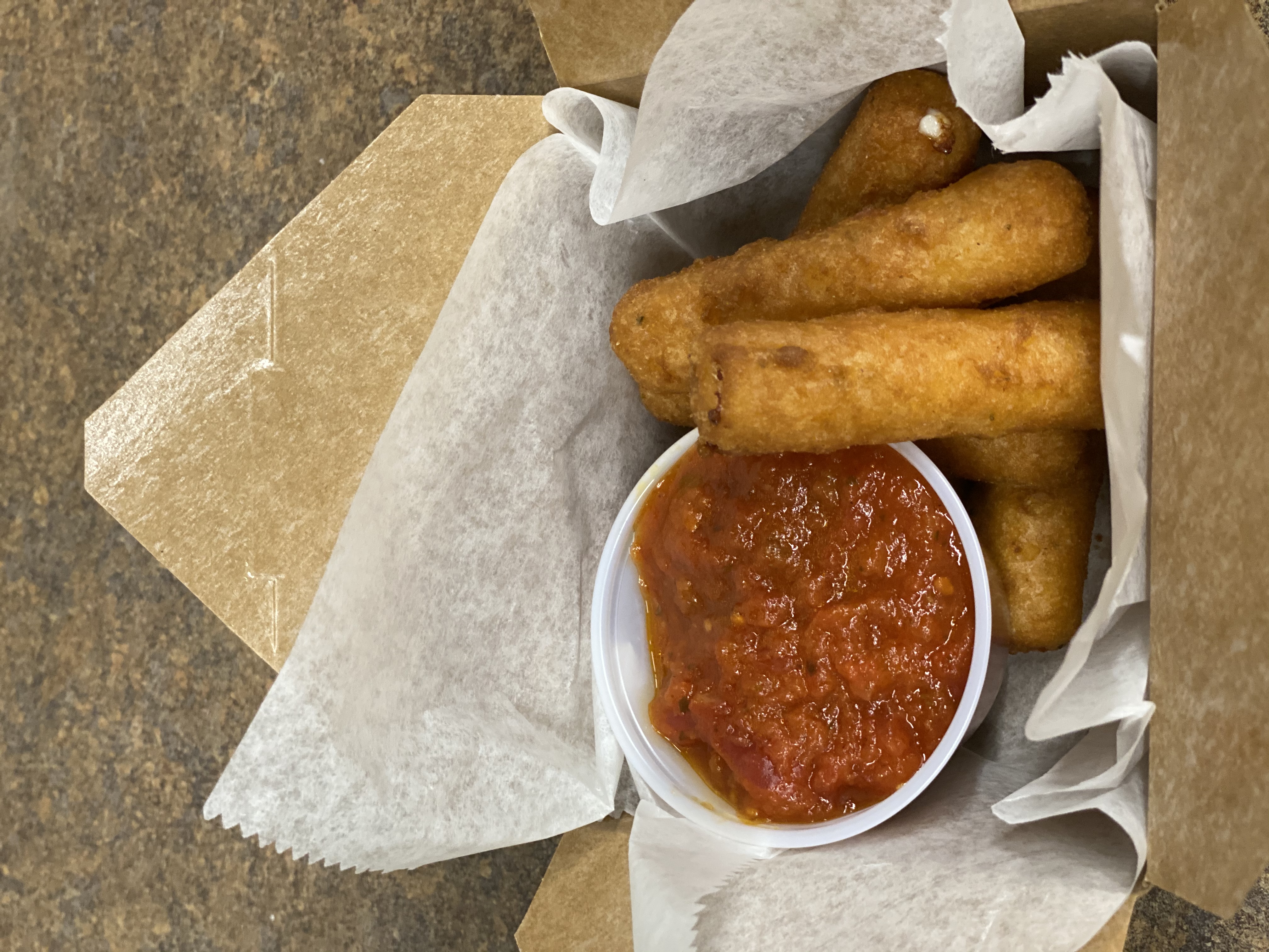 Order Mozzarella Sticks food online from Boston House of Pizza store, Roslindale on bringmethat.com