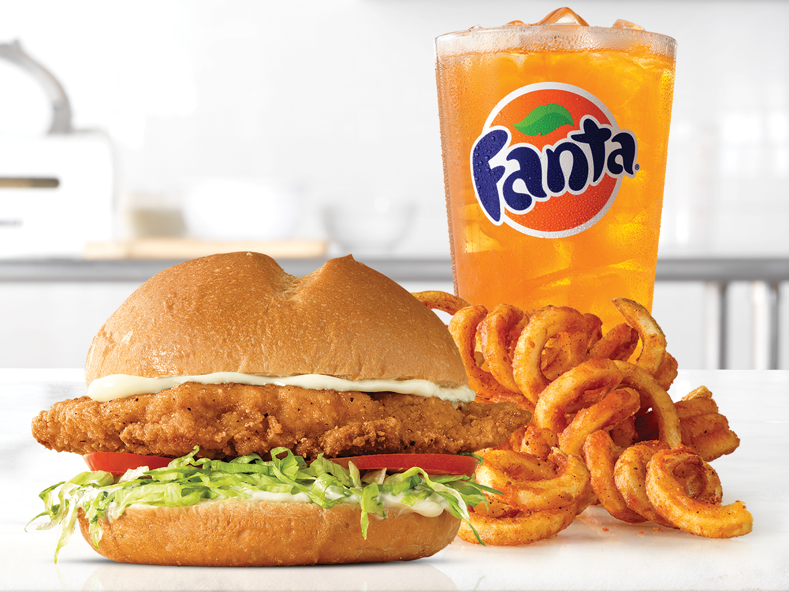 Order Classic Crispy Chicken Sandwich Small Meal food online from Arby store, Naperville on bringmethat.com