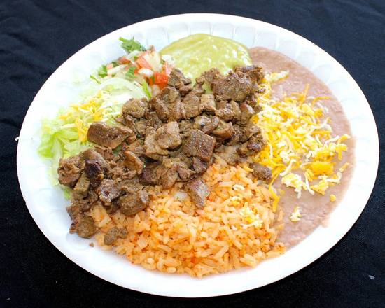 Order #15 Carne Asada Plate food online from Arsenio's Mexican Food #1 store, Clovis on bringmethat.com