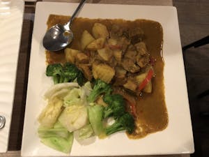 Order Thai-Myanmar Spicy Pork food online from Golden Triangle Cuisine store, Los Gatos on bringmethat.com