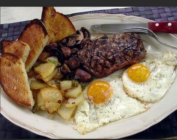 Order Two Eggs and Steak food online from Janik's Cafe store, Chicago on bringmethat.com