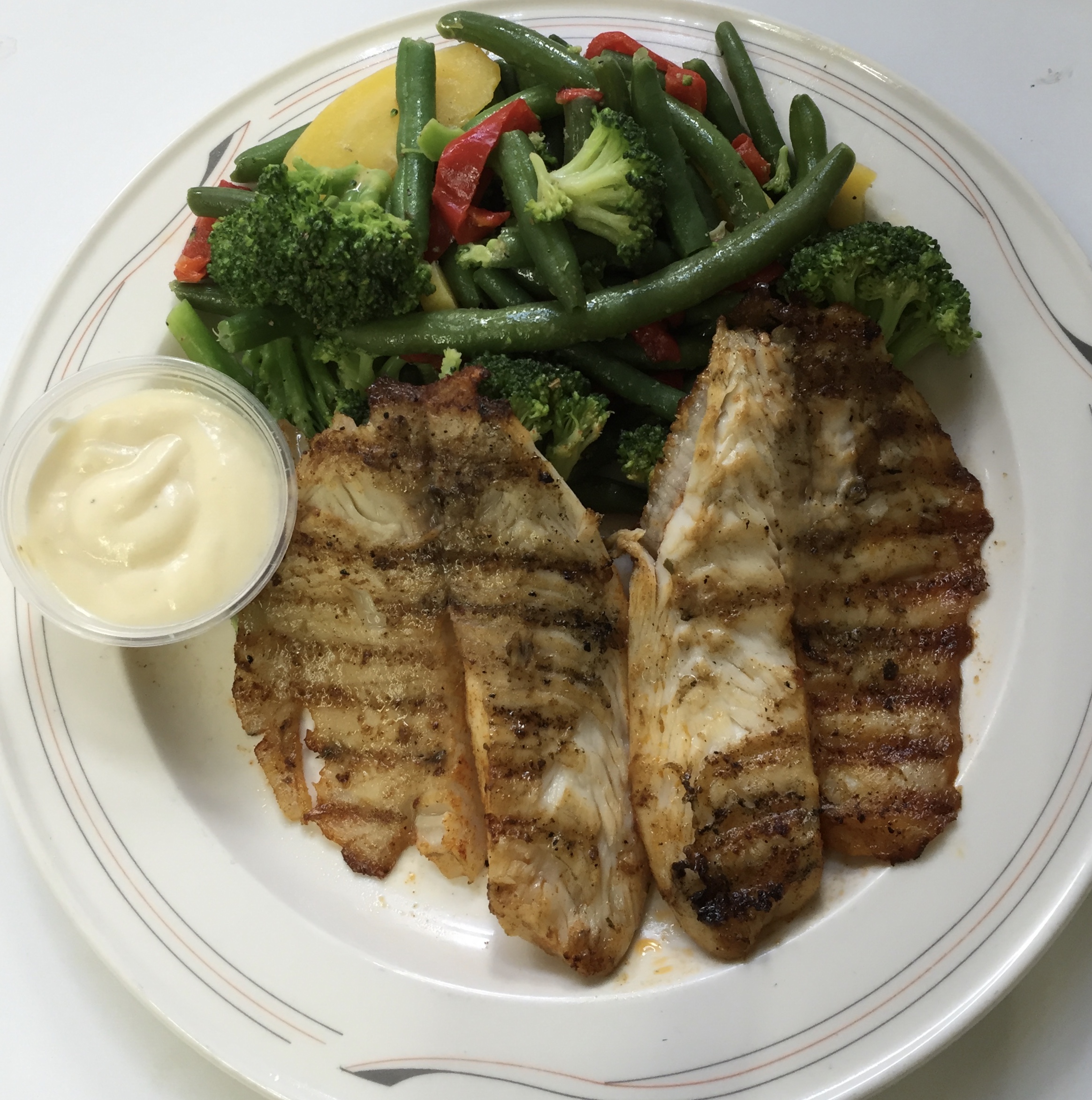Order 2 Piece Grilled Tilapia food online from Pizza & Fish Express store, Detroit on bringmethat.com