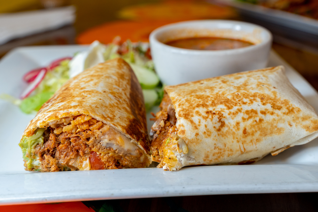 Order Birria Burrito food online from Maria's Mexican Restaurant store, Charlotte on bringmethat.com