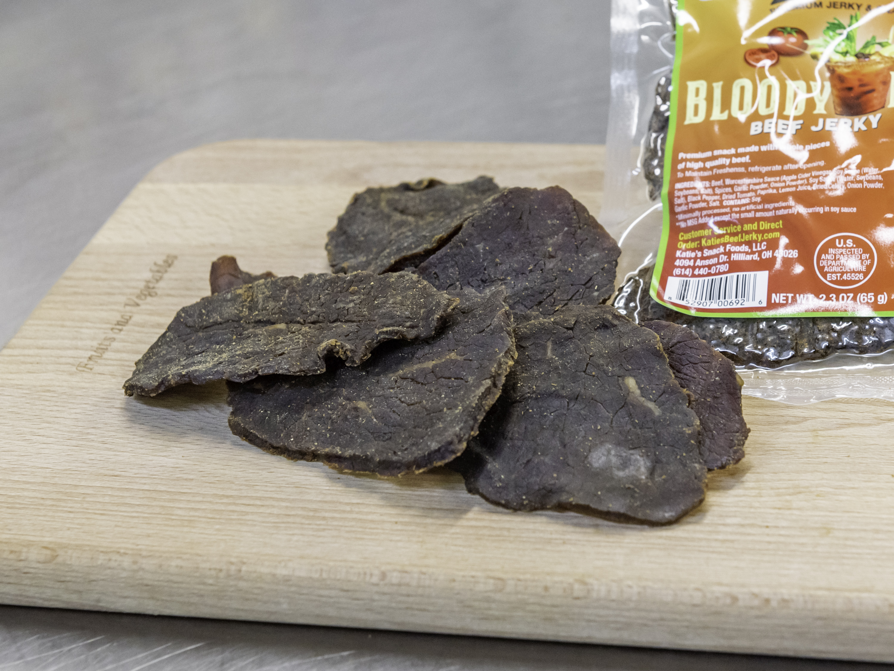 Order Bloody Mary Beef Jerky food online from Katie Snack Foods store, Hilliard on bringmethat.com