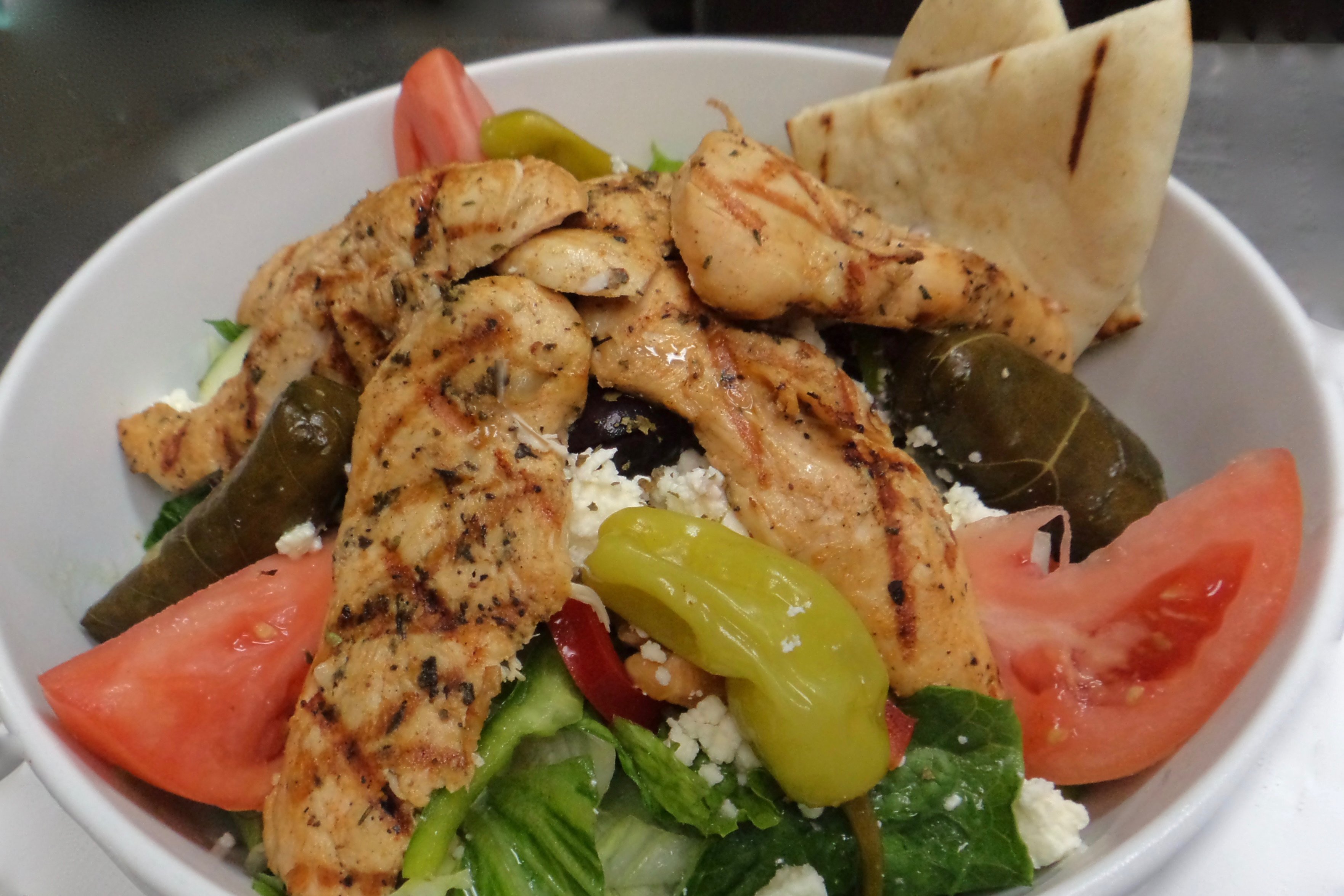 Order Greek Salad Bowl food online from Sandy Springs Diner store, Atlanta on bringmethat.com