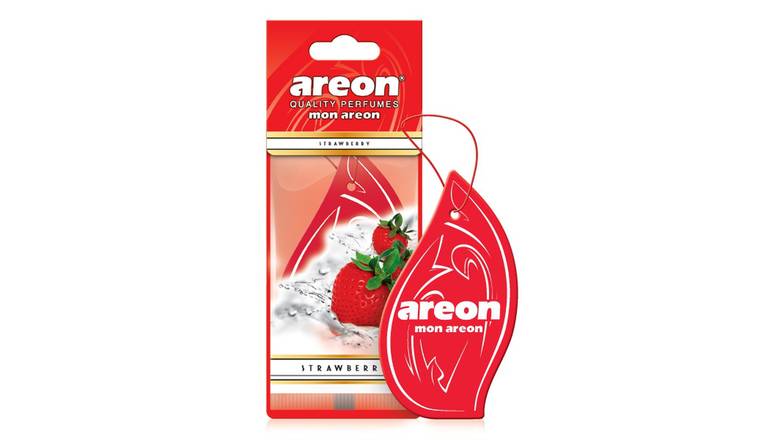 Order AREON Mon Areon Strawberry Air Freshener food online from Route 7 Food Mart store, Norwalk on bringmethat.com
