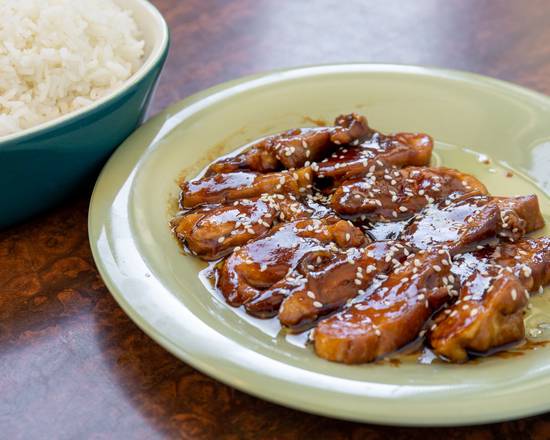 Order Teriyaki Chicken 铁板鸡 food online from V Wang Cafe store, Albuquerque on bringmethat.com