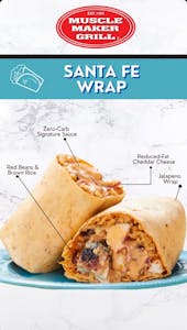 Order Santa Fe Wrap food online from Muscle Maker Grill Of Greenville store, Greenville on bringmethat.com