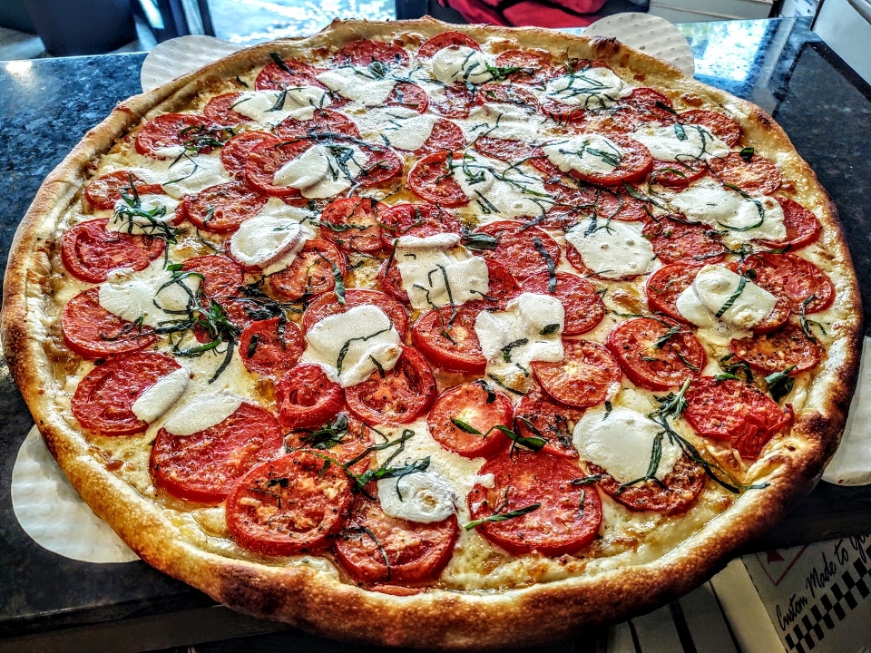 Order The Caprese Pie food online from Hartsdale House Of Pizza store, Hartsdale on bringmethat.com