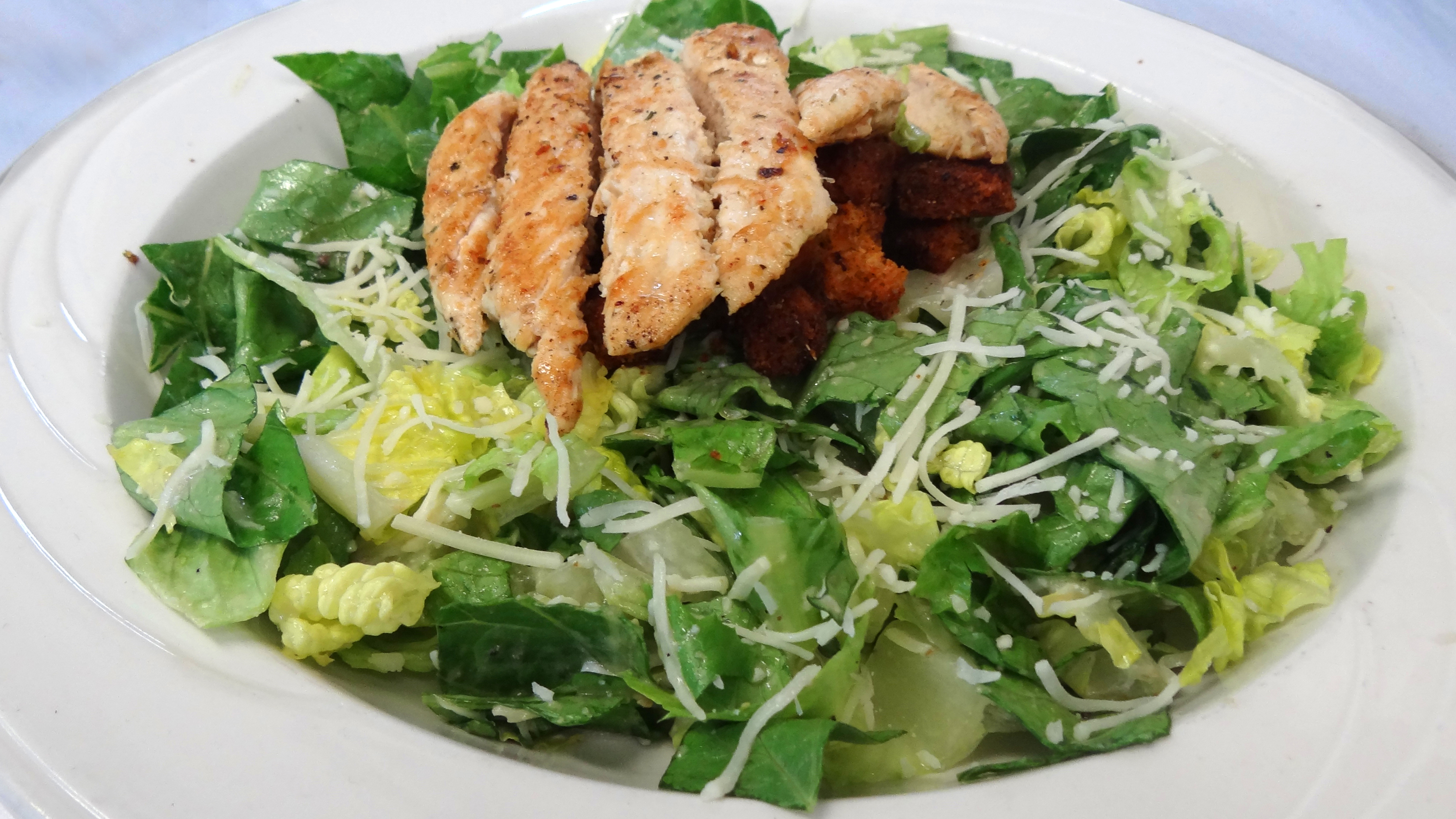 Order Grilled Chicken Caesar Salad food online from Beefalo Bob's store, Riviera Beach on bringmethat.com