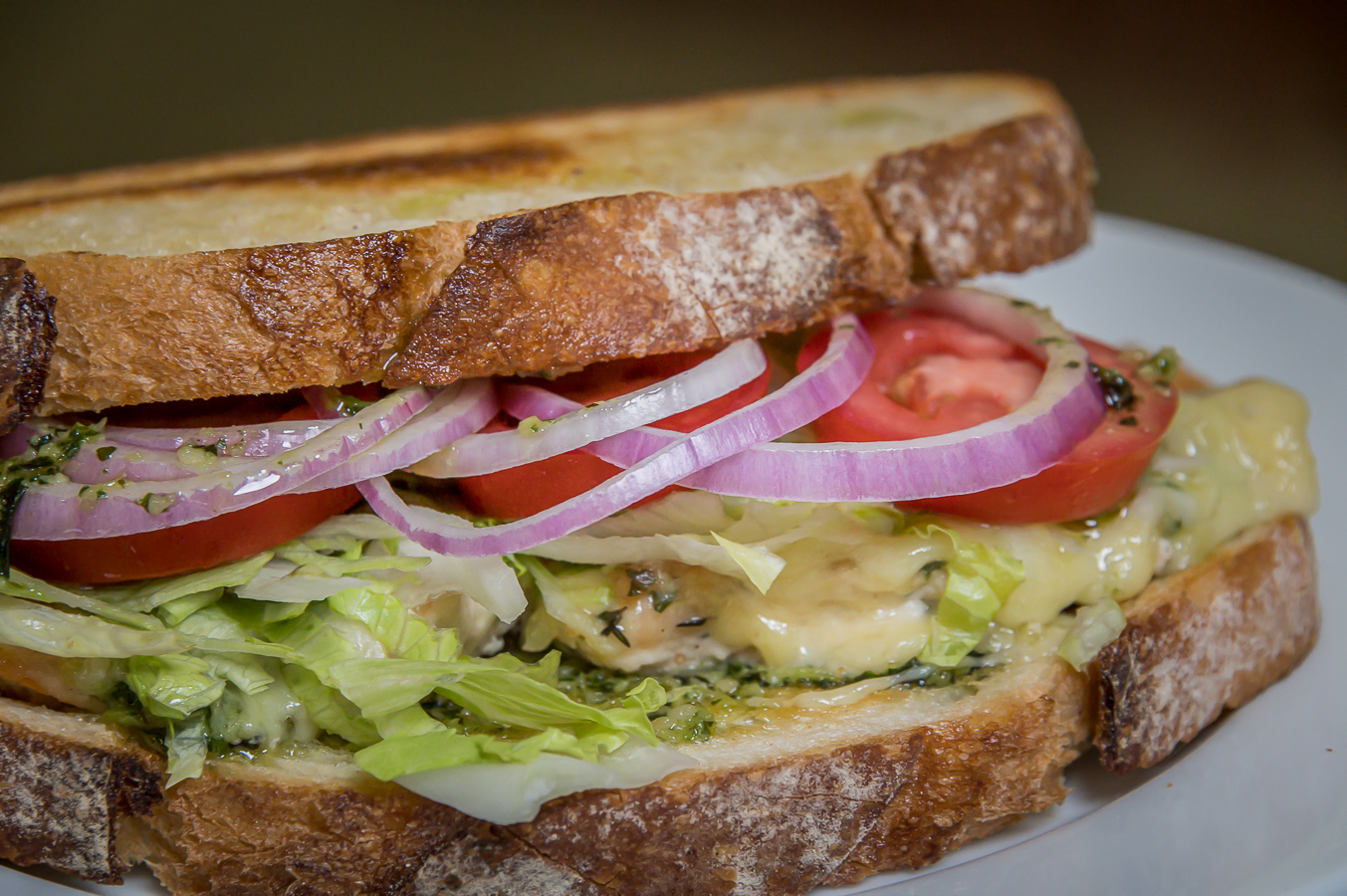 Order Grilled Chicken and Pesto Sandwich food online from Jo Diner store, San Diego on bringmethat.com