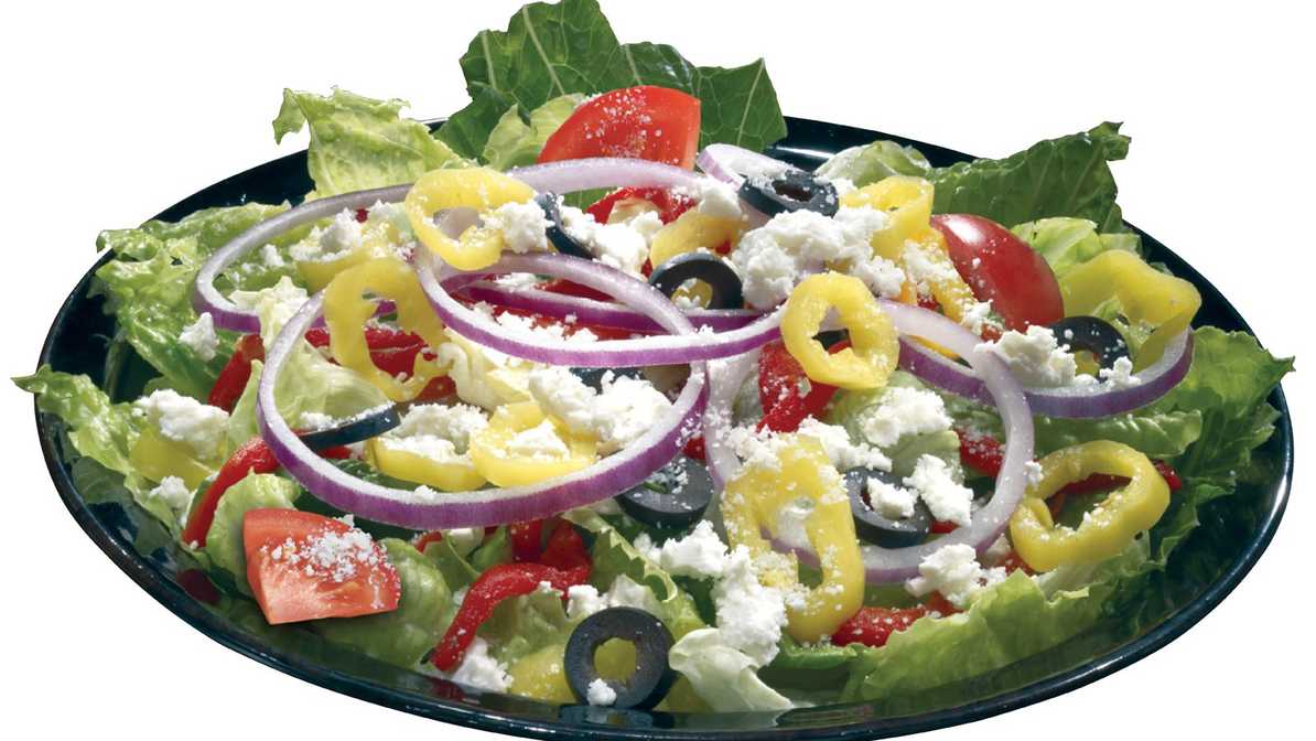 Order Regular Mediterranean Salad food online from Vocelli Pizza store, Aspinwall on bringmethat.com