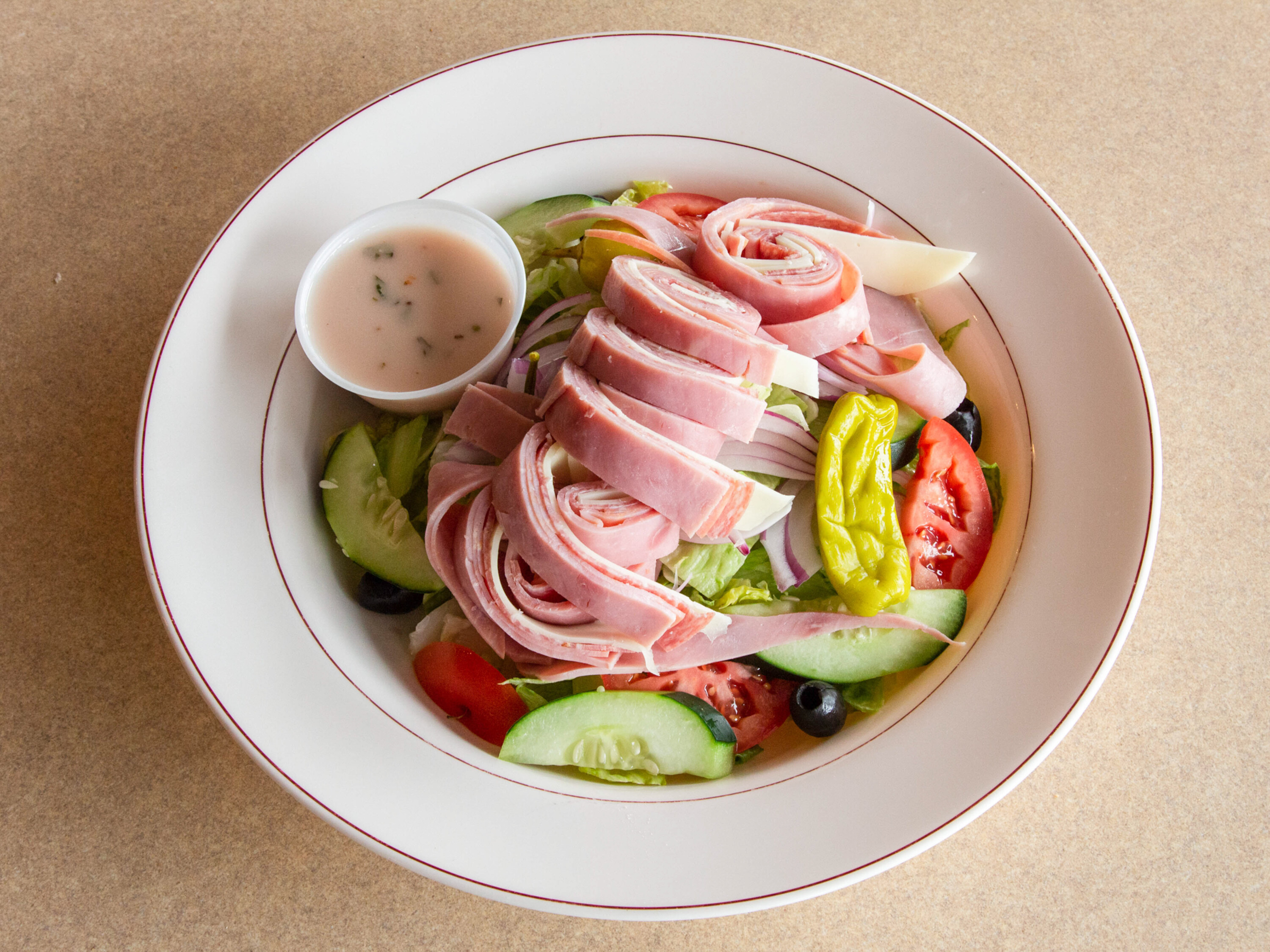 Order Chef's Salad food online from Fortunato Brothers Pizza store, Edgewood on bringmethat.com