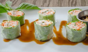 Order Fresh Basil Rolls (6 pcs) food online from Rice Factory store, Milltown on bringmethat.com