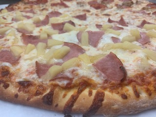 Order 10" Hawaiian Pizza food online from Los Angeles New York Pizza store, Los Angeles on bringmethat.com