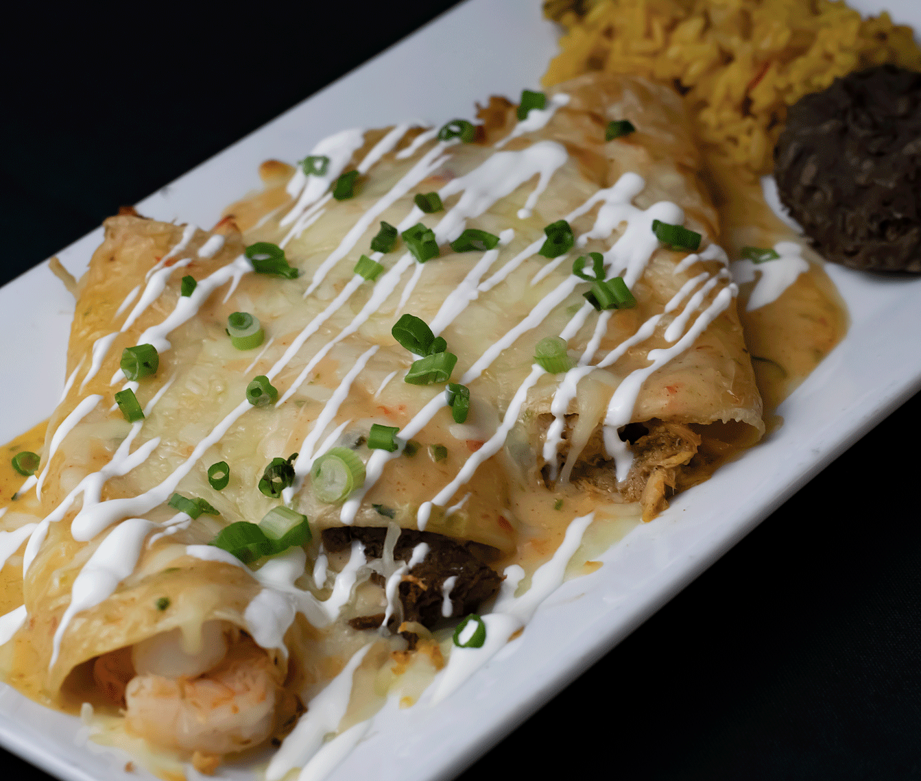 Order Tres Chipotles Enchiladas food online from Brass Buckle store, Conyngham on bringmethat.com
