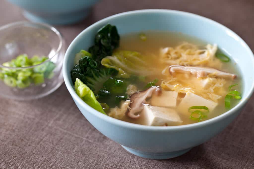 Order 11. Japanese Tofu Soup food online from Amazing Myanmar Asian Cuisine store, Kentwood on bringmethat.com
