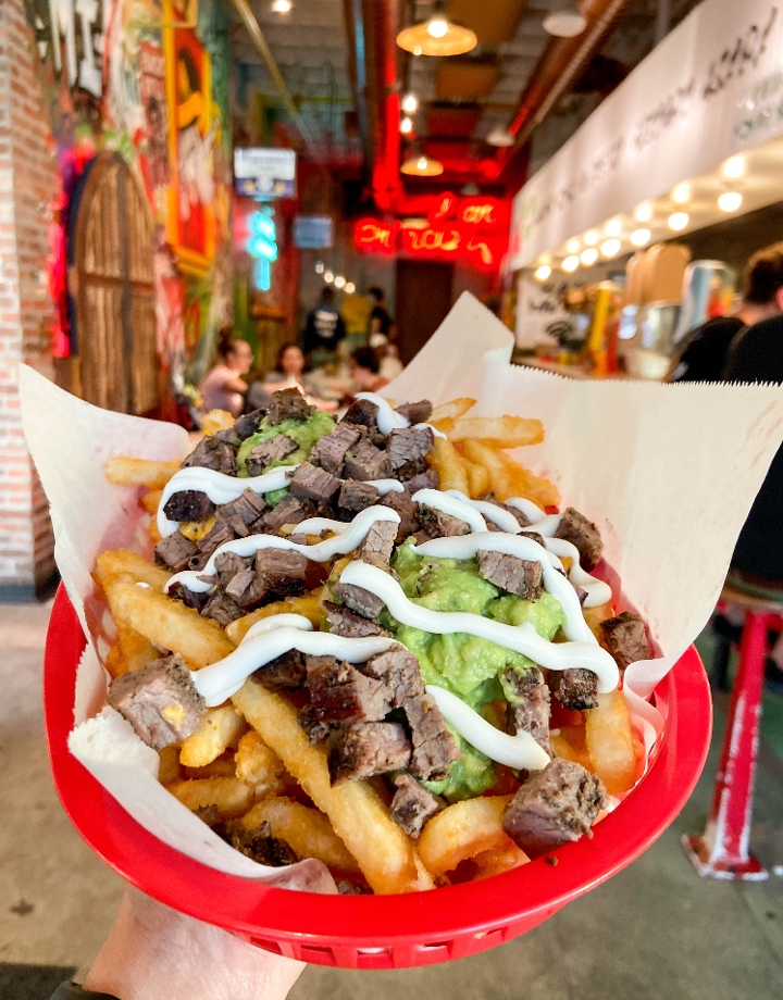 Order CARNE ASADA FRIES food online from The Taco Stand store, Orange on bringmethat.com