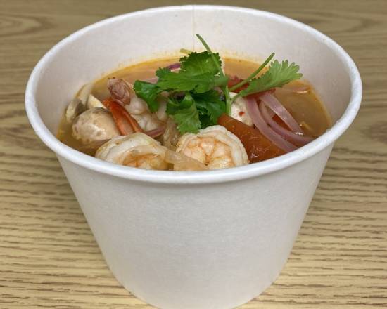 Order Tom Yum Soup food online from Plumeria Thai Cafe store, Las Vegas on bringmethat.com