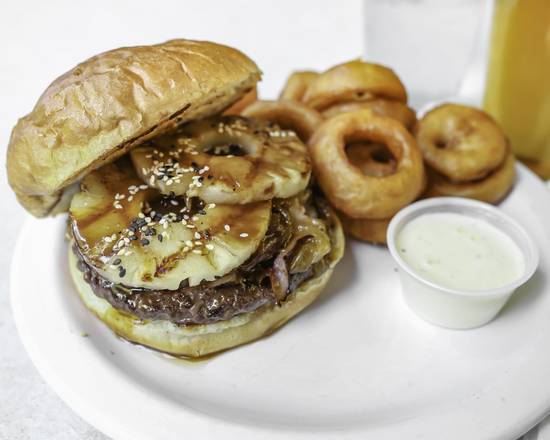 Order Big Island Burger food online from Local 66 Bar And Grill store, Portland on bringmethat.com