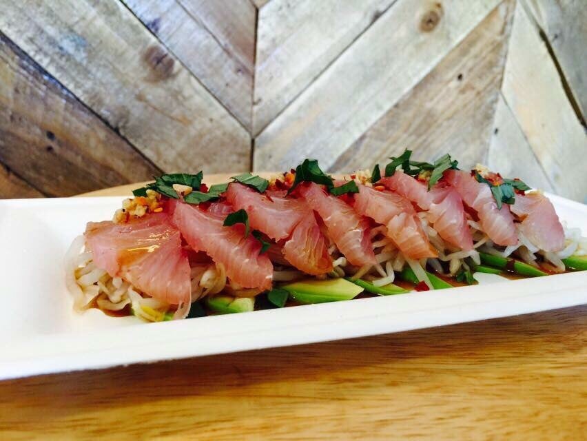 Order Yellowtail Tiradito food online from Black Sesame store, Irving on bringmethat.com