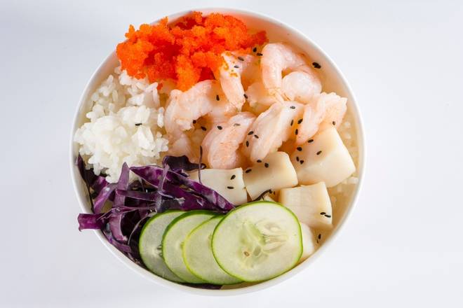 Order Wasabi Shrimp & Scallops food online from Poke Burrito store, Astoria on bringmethat.com