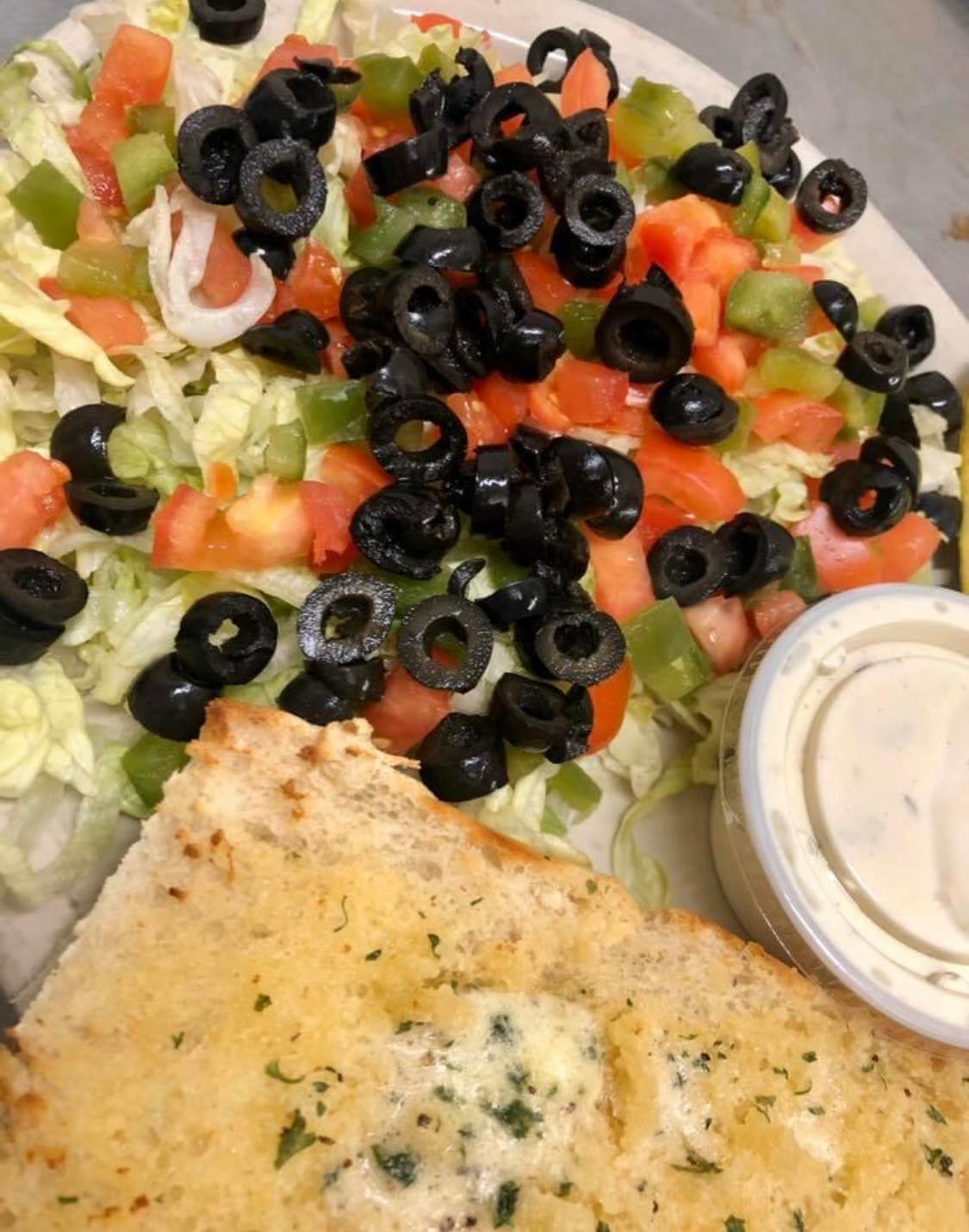 Order Side Salad - Salad food online from The Pizza Den store, Hoxie on bringmethat.com