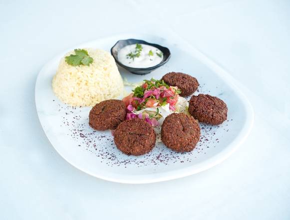 Order Falafel Plate food online from Elenas Greek Armenian Cuisine store, Glendale on bringmethat.com