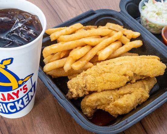 Order Perch (3 Pieces) Combo food online from Captain Jay Fish & Chicken store, Eastpointe on bringmethat.com