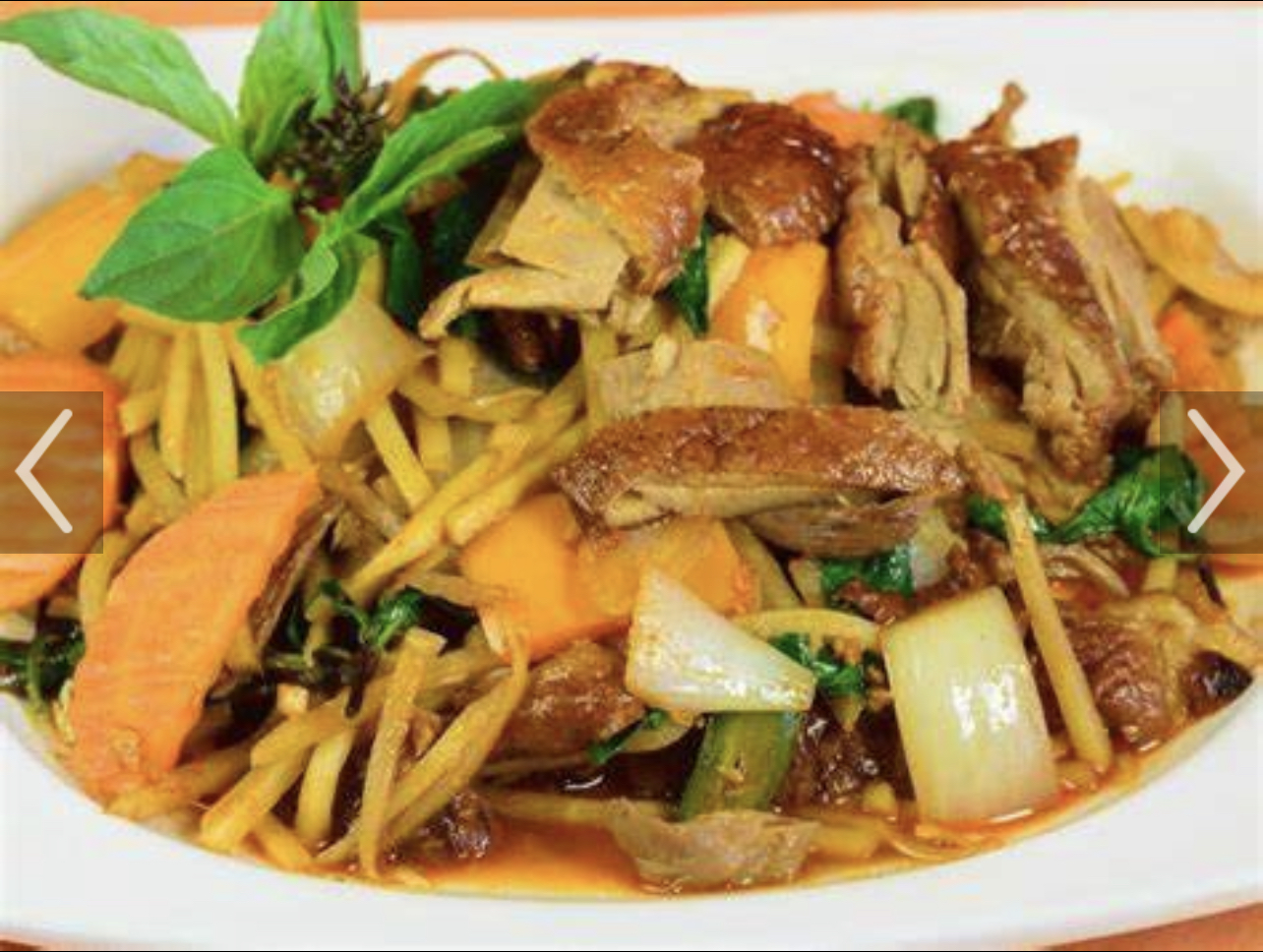 Order Duck Ginger Sauce food online from Luck thai store, Brooklyn on bringmethat.com