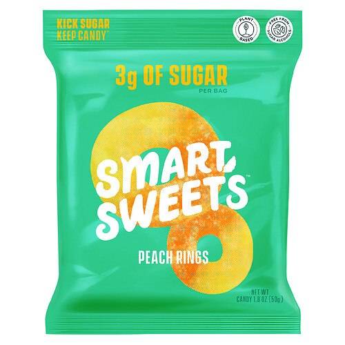 Order SmartSweets Peach Rings - 1.8 oz food online from Walgreens store, Elizabeth on bringmethat.com