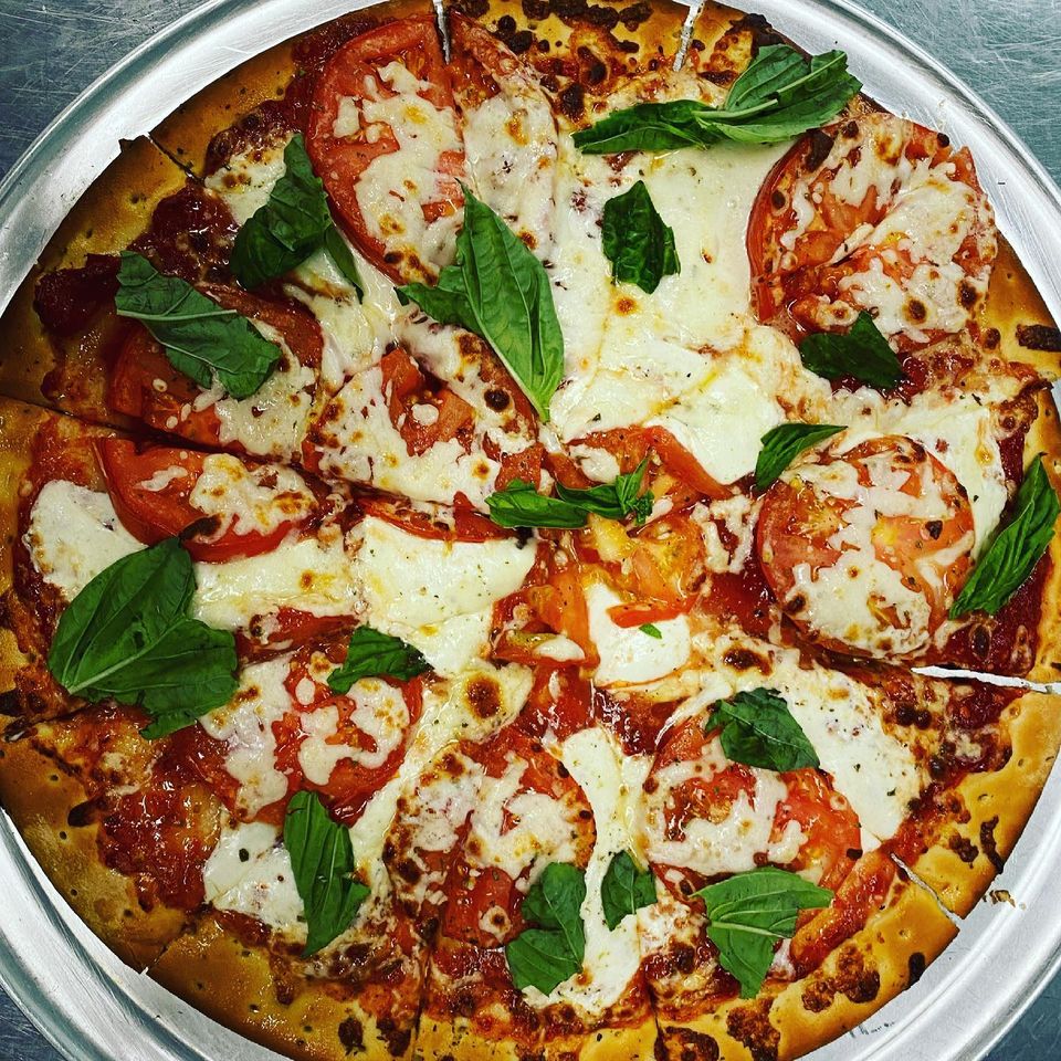 Order Margherita Pizza food online from Palermo Cafe & Bakery store, San Dimas on bringmethat.com