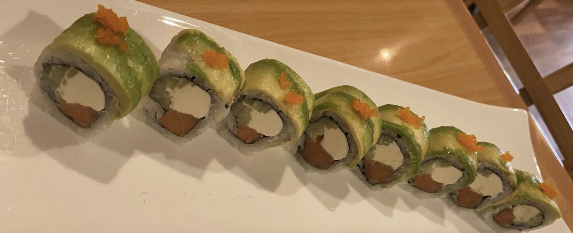 Order Caterpiller Roll food online from Sushi Osaka store, Ithaca on bringmethat.com