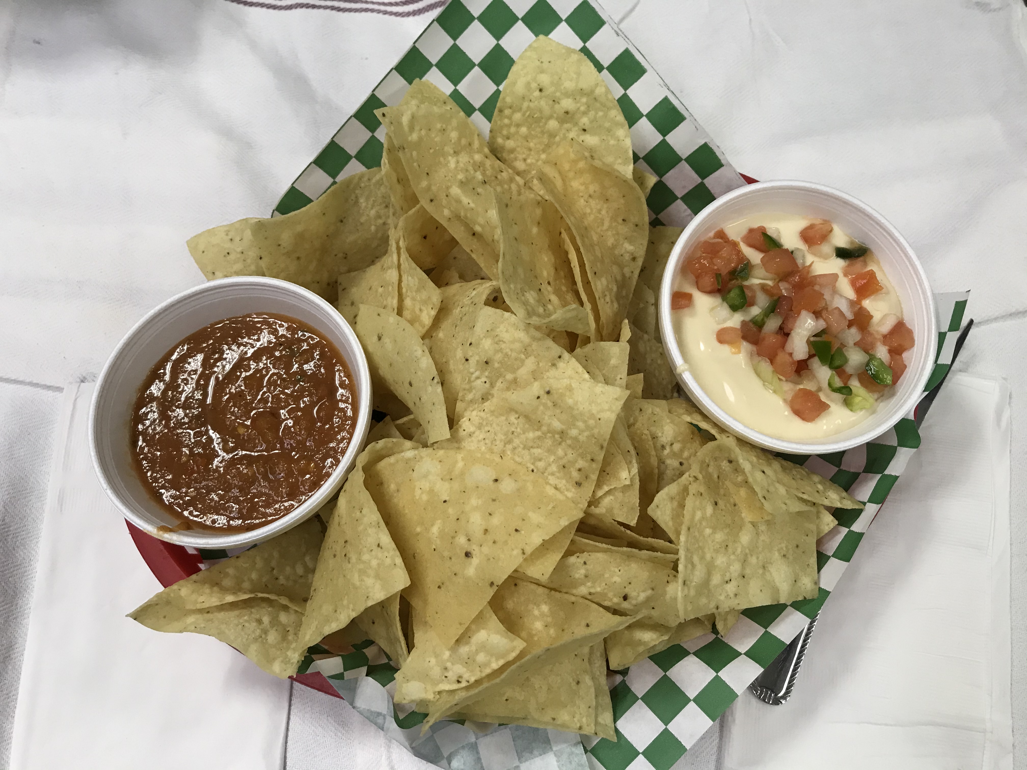 Order Chips, Salsa and Queso food online from On The Patio store, Azle on bringmethat.com